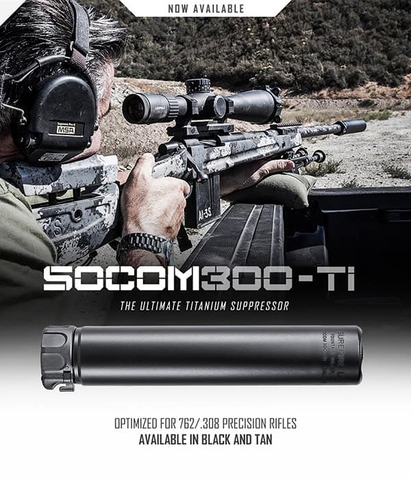 SureFire SOCOM300-Ti Suppressors Now Shipping