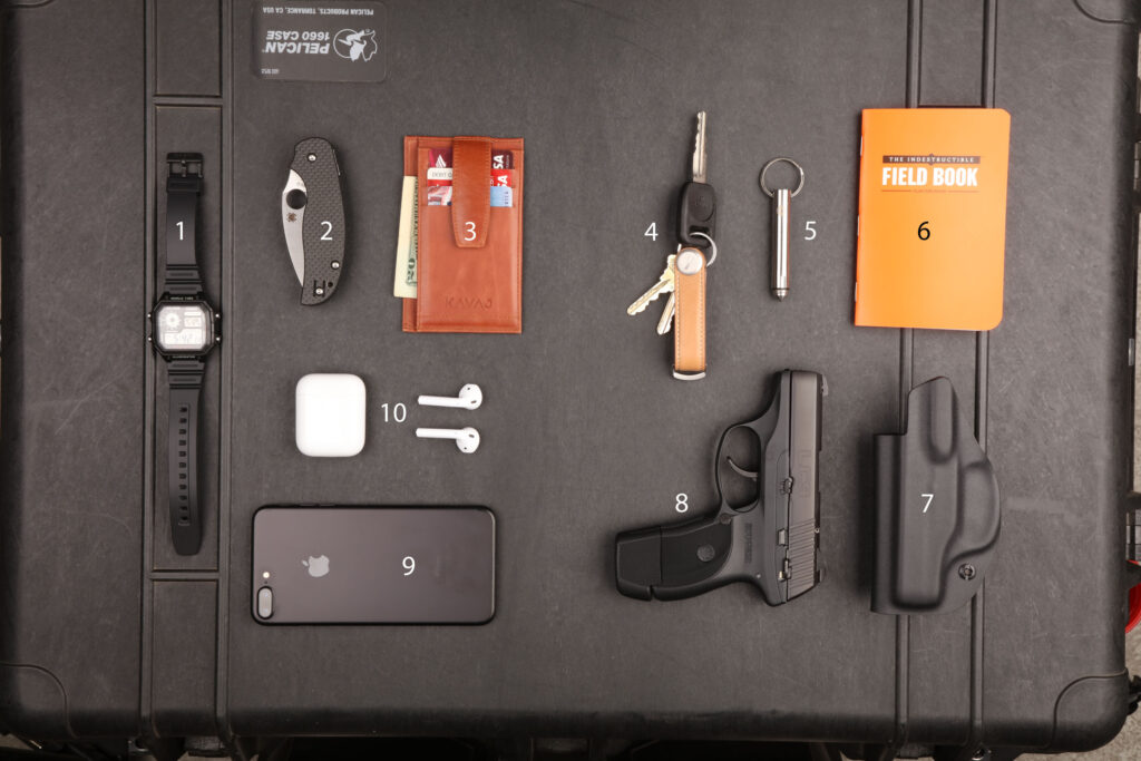 UN12 Magazine Everyday Carry Sling Shot Knife Comb Watch Multitool Ruger Spyderco