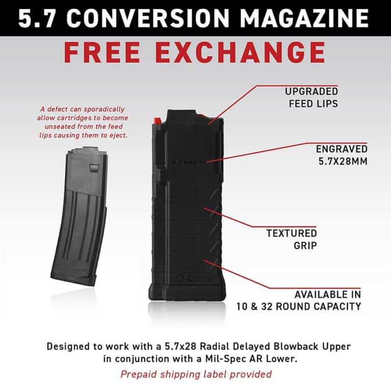 CMMG Discovers Defect in All Models of the 5.7 AR Conversion Magazines