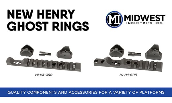 Midwest Industries New Henry Ghost Ring Sights & Rails