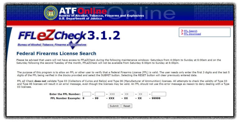 FFL eZ Check: Now you can access the ATF FFL list yourself