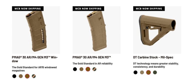 Magpul Introduces New Accessories Color: MCB